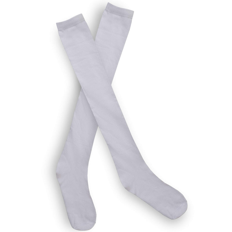 Colonial White Costume Socks - Knee High White Knit Colonial Costume Dress Socks for Adults and Children