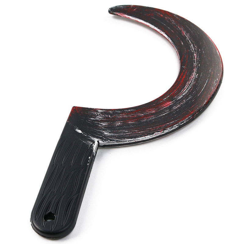 Bloody Sickle Weapon Prop - Fake Zombie Costume Accessories Bloody Weapons Knife Props