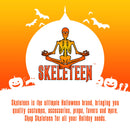 Skeleteen Wizard Costume Accessories Set - Nerd Circle Glasses, Red and Gold Tie and a Magic Wand Accessory Set for Kids and Adults