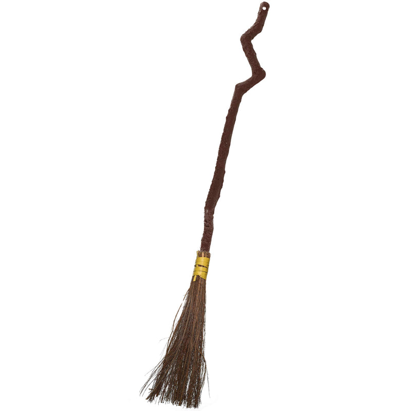 Witch Broomstick Costume Accessories - Realistic Wizard Flying Broom Stick Costumes Accessory for Kids and Adults Brown