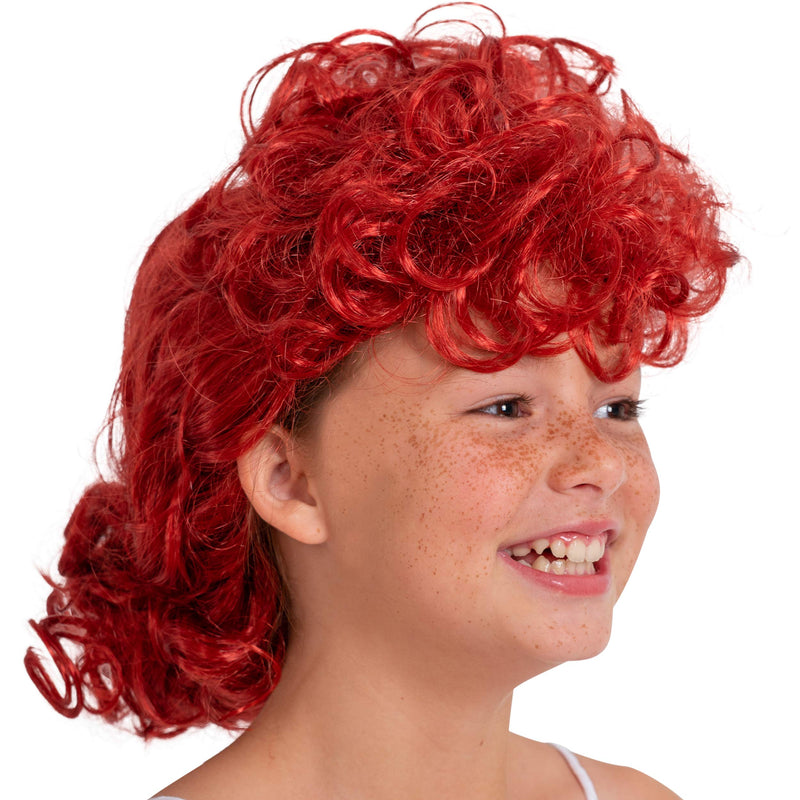 Auburn Lucy Costume Wig - Red 50s Housewife Costume Hair Updo Wigs Accessories for Girls