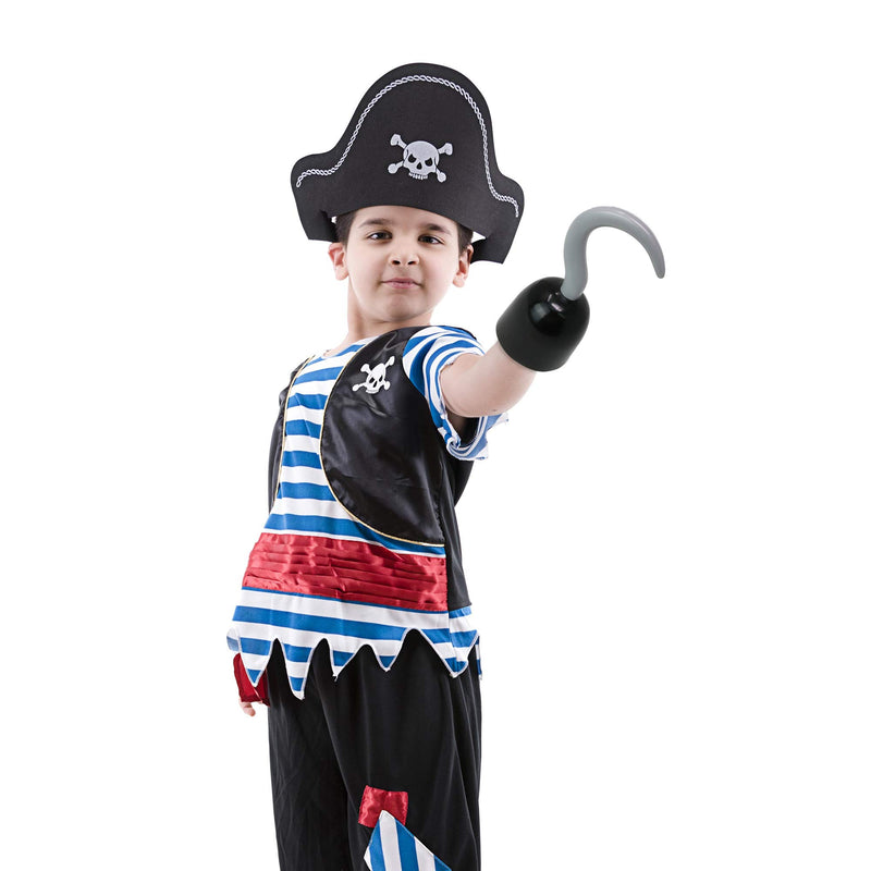 Captain Hook Costume Accessories - Plastic Hook Pirate Costume Accessory - 1 Piece Black