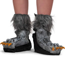 Werewolf Feet Shoe Covers - Silver Grey were Wolf Monster Foot Claws Costume Accessories