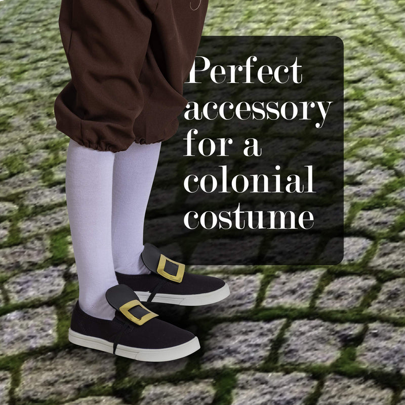 Colonial White Costume Socks - Knee High White Knit Colonial Costume Dress Socks for Adults and Children