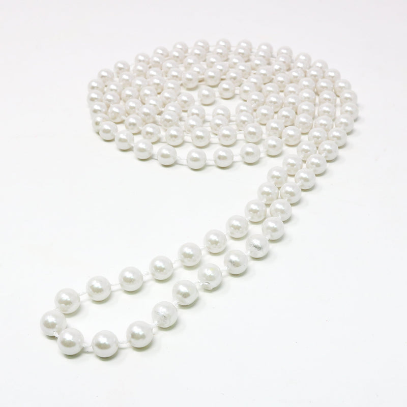 Faux White Pearl Necklaces - Pearl Beaded Necklace Party Favors - 12Pk