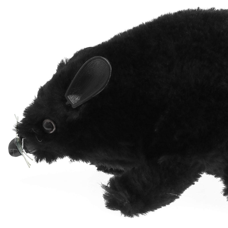 Realistic Black Prank Rat - Real Looking Scary Plush Fake Black Rat Animal Toy Gag Gift