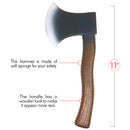 Lumberjack Costume Prop Toy - Wood Look Hatchet Axe Props for Party - 1 Piece