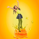 Black and Yellow Socks - Over The Knee Striped Thigh High Costume Accessories Bumble Bee Stockings for Women and Kids