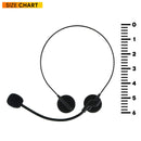 Rockstar Costume Accessories Headset - Fake Rock Star MJ Singer Microphone and Headphones Costume Accessory Prop Black