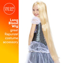 Long Blond Princess Wig - Blonde Kids Pretend Play Costume Accessories Princess Wigs for Children
