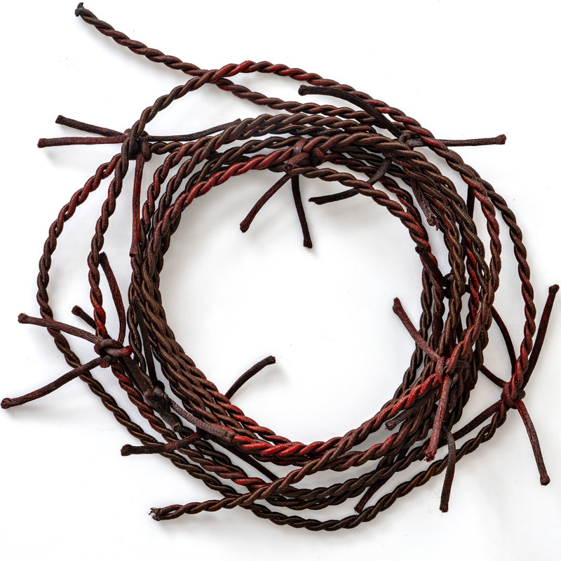 Barb Wire Garland Decorations - Rusty Barbed Wire Country Rodeo Western Themed Indoor and Outdoor Home Party Décor