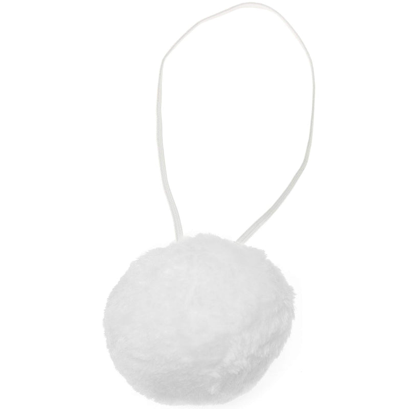 Bunny Rabbit Tail Accessory - White Pom Pom Costume Accessories Bunny Tail for Pretend Play