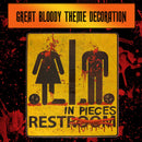 Halloween Bloody Restroom Sign Sticker