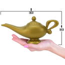 Arabian Genie Oil Lamp - Aladdin's Gold Magic Genie Lamp Costume Accessory - 1 Piece