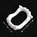 White Sharp Vampire Fangs - Dracula Monster Teeth for Party Favors and Supplies - 12 Pack