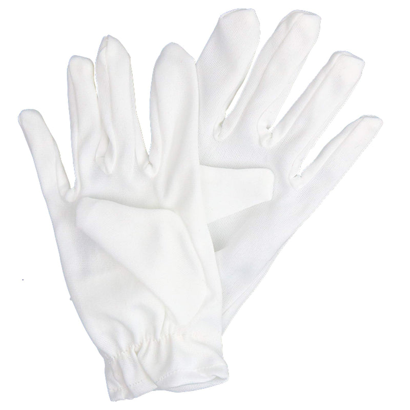 White Child Costume Gloves - Formal Kids Size Wrist Glove Set for Boys and Girls