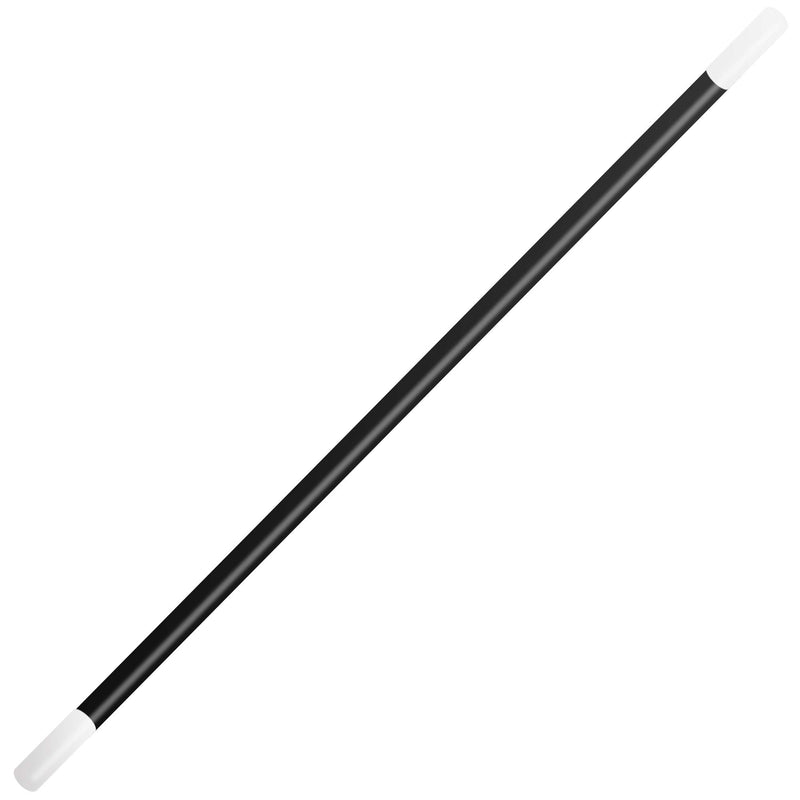 Skeleteen Black Cane 1920s Accessory - Theatrical Plastic Dance and Walking Canes Accessories with White Caps Prop for Adults and Children