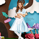 Bow Accent Thigh Highs - White Over the Knee High Stockings with White Satin Ribbon Bow Accent for Women and Girls