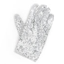 Michael Jackson Sequin Glove - White Right Handed Glove Costume Accessory - 1 Piece