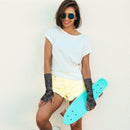 Punk Ripped Arm Warmers - Fingerless Long Sleeve Knitted Warmer Gloves Goth Accessories for Men and Women