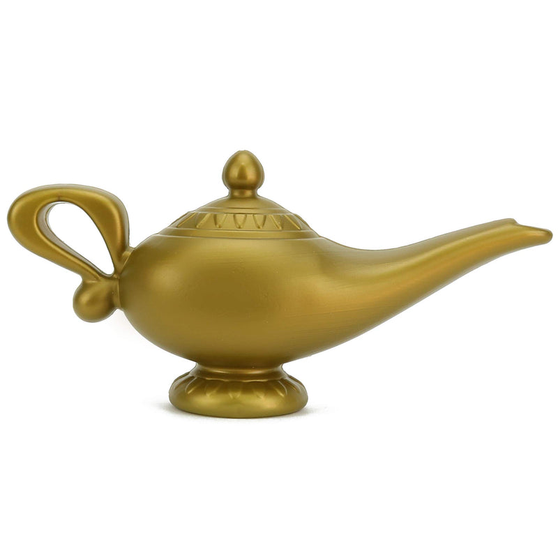 Arabian Genie Oil Lamp - Aladdin's Gold Magic Genie Lamp Costume Acces