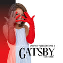 Red Satin Opera Gloves - Roaring 20's Fancy Flapper Elbow Gloves - 1 Pair