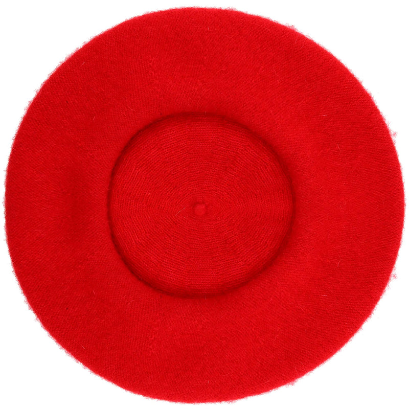 Red French Style Beret - Women's Classic Beret Hat for Casual Use - 1 Piece