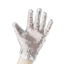 Michael Jackson Sequin Glove - White Right Handed Glove Costume Accessory - 1 Piece
