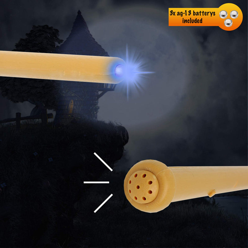 Light Up Magic Wand - Pretend Play Witch and Wizard Wand with Lights and Sounds - 1 Piece