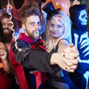 Glowing Clear Vampire Fangs - Glow in The Dark Transparent Dracula Teeth - 12 Pack