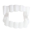White Sharp Vampire Fangs - Dracula Monster Teeth for Party Favors and Supplies - 12 Pack
