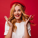 Red French Style Beret - Women's Classic Beret Hat for Casual Use - 1 Piece