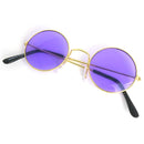 Purple Round Hippie Glasses - Purple 60's Style Hipster Circle Sunglasses - 1 Pair