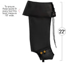 Faux Leather Pirate Boots - Over The Shoe Black Costume Bo... Laces for Medieval and Renaissance Costumes for Adults and Children