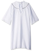 Skeleteen Angel Costume with Halo - Long White Angelic Gown with Silver Heavenly Halo Headband for Children's Costumes