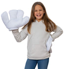 Cartoon Hand Gloves Costume - Giant White Puffy Hands Character Costumes Accessories for Adults and Kids