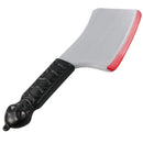 Bloody Cleaver Costume Knife - Fake Weapon Meat Cleaver Prop with Blood and Jolly Roger Handle