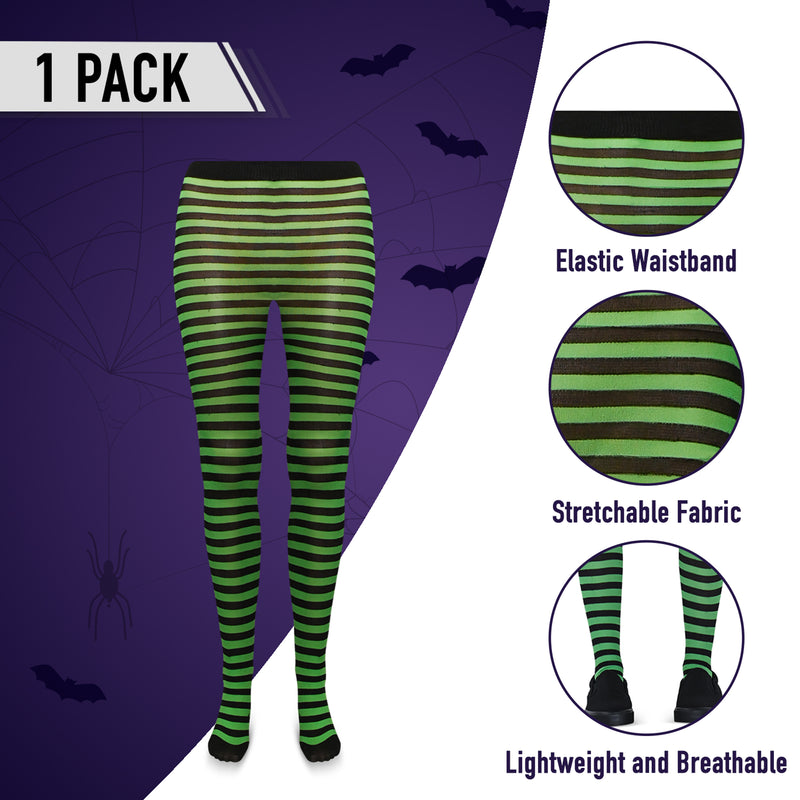 Skeleteen Black and Yellow Tights - Striped Nylon Bumble Bee