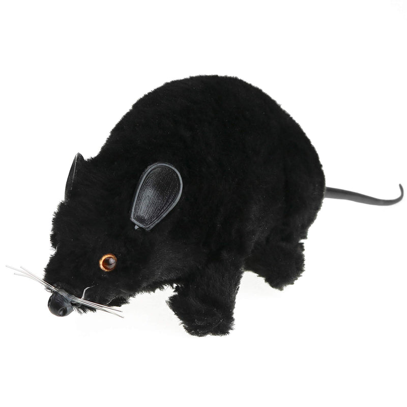 Realistic Black Prank Rat - Real Looking Scary Plush Fake Black Rat Animal Toy Gag Gift