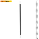 Skeleteen Black Cane 1920s Accessory - Theatrical Plastic Dance and Walking Canes Accessories with White Caps Prop for Adults and Children