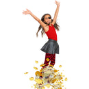 Black and Red Socks - Over The Knee Striped Thigh High Costume Accessories Stockings for Men, Women and Kids