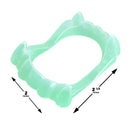 Glowing Clear Vampire Fangs - Glow in The Dark Transparent Dracula Teeth - 12 Pack