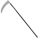 Skeleteen Grey Death Scythe Staff - Grim Reaper Death Costume Accessories Weapon Scythe Prop