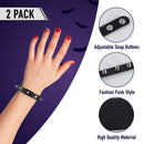 Punk Leather Spike Bracelet - Leather Cuff Biker Bracelet with Spikes for Men, Women and Kids