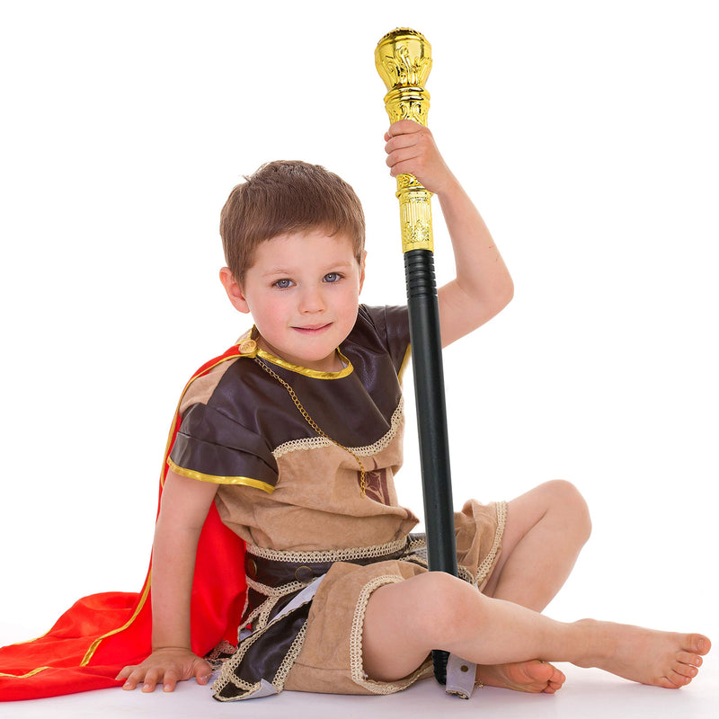 Gold Costume Walking Cane Elegant Prop Stick Dress Canes Costume Accessories for Adults and Kids