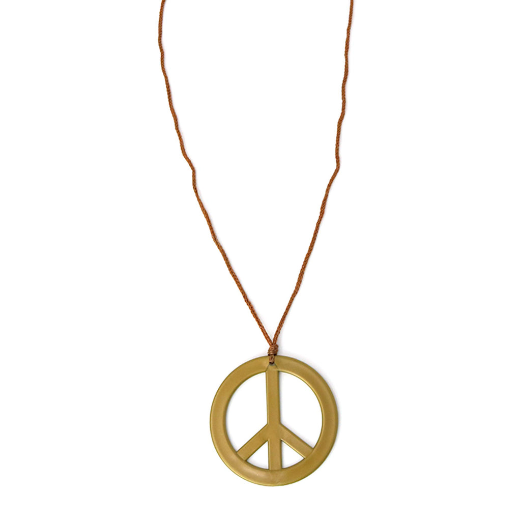 Peace Earrings and Necklace 1960's Hippie Costume Accessories Jewelr