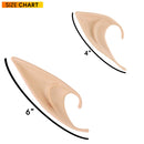 Skeleteen Costume Elf Ear Cuffs - Fairy Mystical Pixie Elven Ears Two Sets of Different Sizes for Men Women and Childrens Costumes