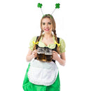 Glitter Shamrock Headband Boppers - St Patricks Day Irish Green Shamrock Head Band Party Favors Supplies Accessories - 6 Pieces …