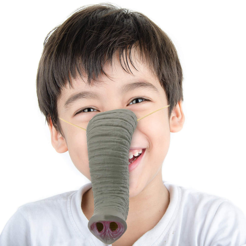 Elephant Nose Costume Accessory - Pretend Play Animal Elephant Noses for Adults and Kids Gray