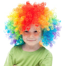 Colorful Clown Costume Wig - Multicolored Afro Clown Wig Costume Accessories for Kids and Adults